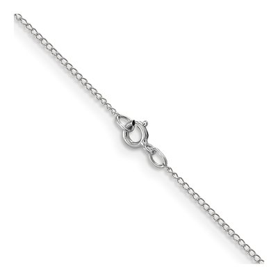 10K White Gold 0.5mm Curb Chain – view 3