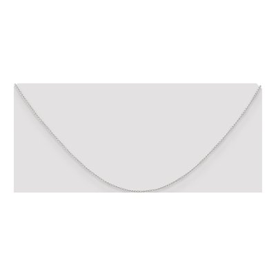 10K White Gold 0.5mm Curb Chain – view 4