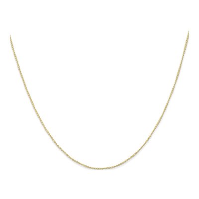 10K Yellow Gold 0.5mm Curb Chain – view 2