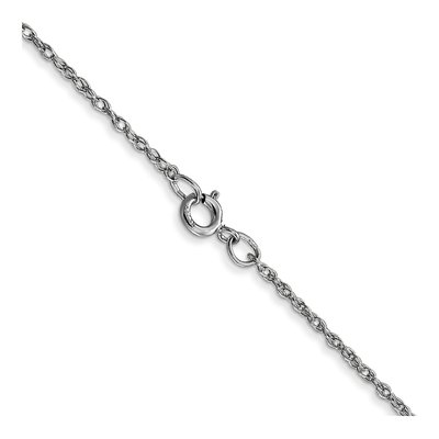 10K White Gold 0.95mm Rope Cable Chain – view 3