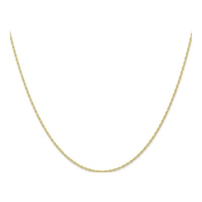 10K Yellow Gold 0.95mm Rope Cable Chain – view 2