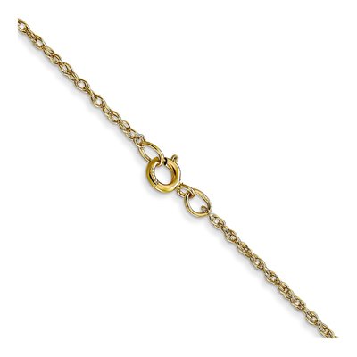 10K Yellow Gold 0.95mm Rope Cable Chain – view 3