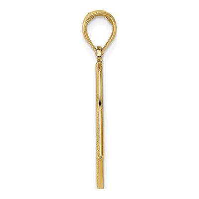10K Yellow Gold American Flag Charm – view 3
