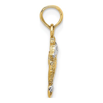 10K Yellow Gold Seahorse Charm – view 3