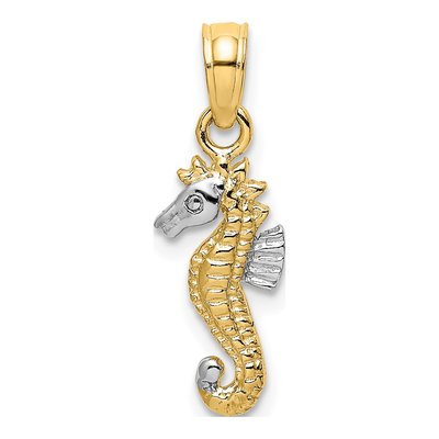 10K Yellow Gold Seahorse Charm