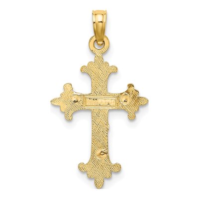 10K Two-Tone Gold Crucifix Pendant – view 5