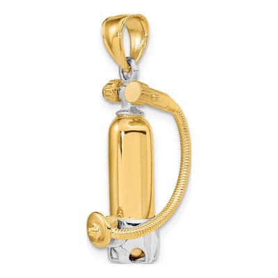 10K Yellow Gold Scuba Tank Pendant – view 5