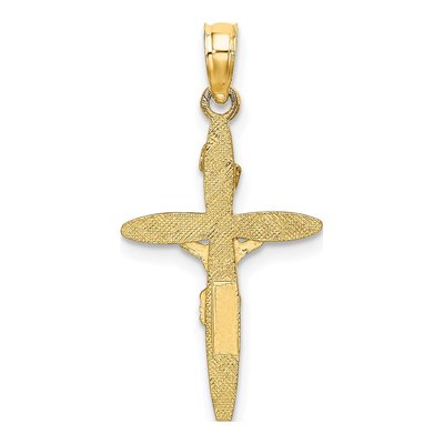 10K Yellow Gold INRI Crucifix Charm – view 5