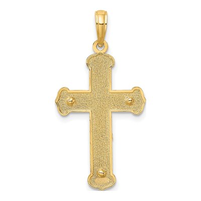 10K Two-Tone Gold Crucifix Pendant – view 5