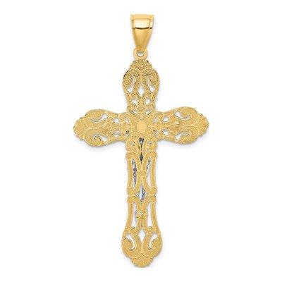 10K Yellow Gold Crucifix Charm – view 4