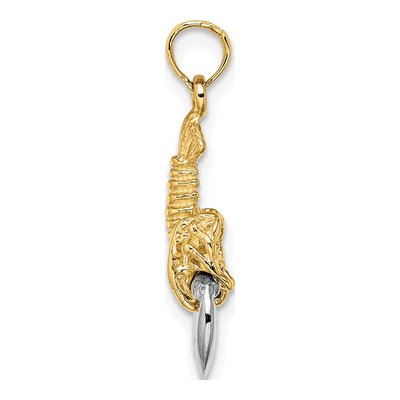 10K Yellow Gold Moveable Charm – view 3