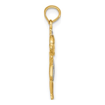 10K Yellow Gold Girl Charm – view 2