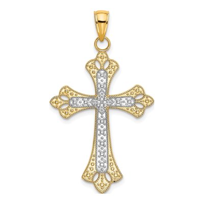 10K Yellow Gold Cross Pendant