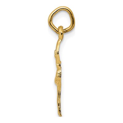 10K Yellow Gold Ballerina Pendant – view 3