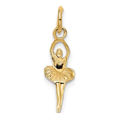 10K Yellow Gold Ballerina Pendant – view 5