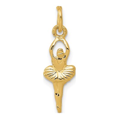 10K Yellow Gold Ballerina Pendant