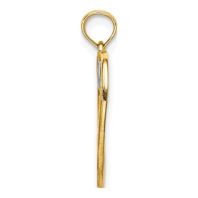 10K Yellow Gold LOVE Pendant – view 2