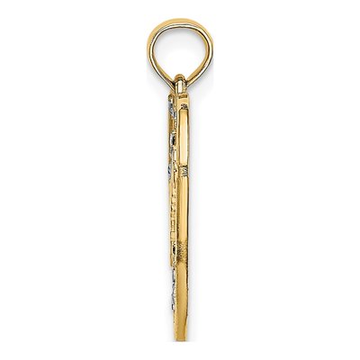 10K Yellow Gold Dream Heart Charm – view 3