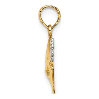 10K Yellow Gold Tropical Fish Charm – view 3