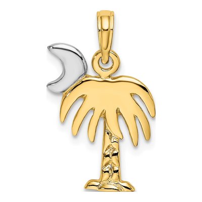 10K Yellow Gold Palm Tree Charm