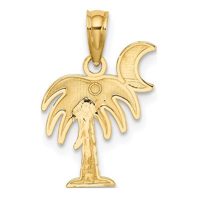 10K Yellow Gold Palm Tree Charm – view 5
