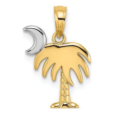 10K Yellow Gold Palm Tree Charm