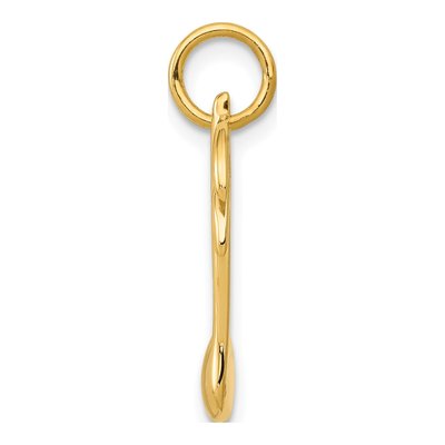 10K Yellow Gold Musical Note Pendant – view 3
