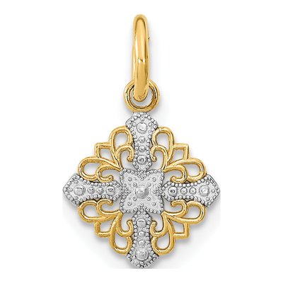 10K Yellow Gold Mini Cross Charm