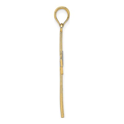 10K Yellow Gold Cross Pendant – view 3