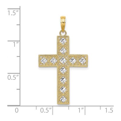 10K Yellow Gold Cross Pendant – view 4