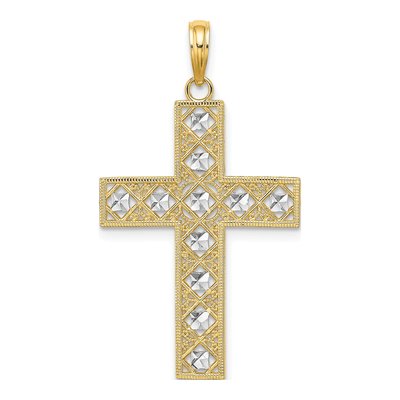 10K Yellow Gold Cross Pendant