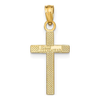 10K Yellow Gold Latin Cross Pendant – view 5
