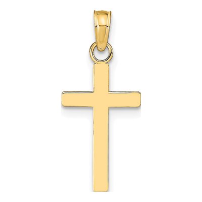 10K Yellow Gold Latin Cross Pendant