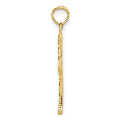 10K Yellow Gold Fancy Cross Pendant – view 3