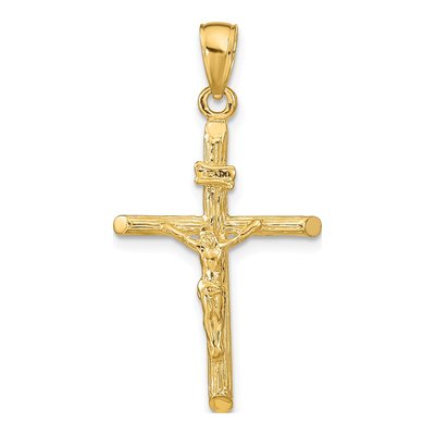 10K Yellow Gold Crucifix Pendant