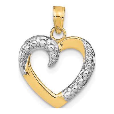 10K Yellow Gold Heart Pendant