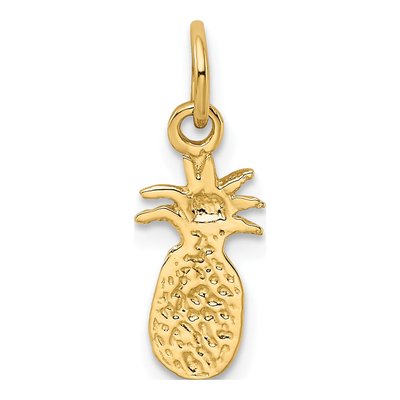 10K Yellow Gold Pineapple Pendant – view 5