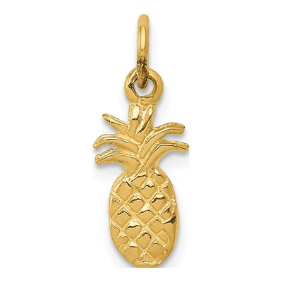10K Yellow Gold Pineapple Pendant