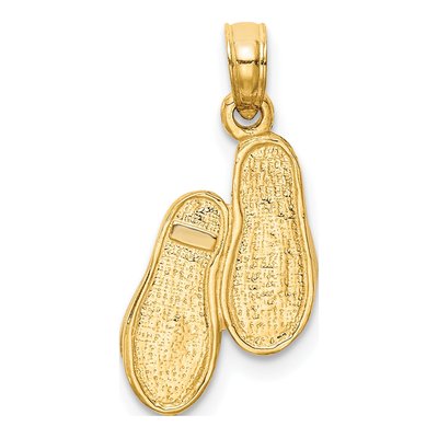 10K Yellow Gold Flip-Flops Pendant – view 5