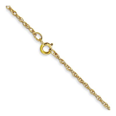 10K Yellow Gold 1.15mm Rope Cable Chain – view 3