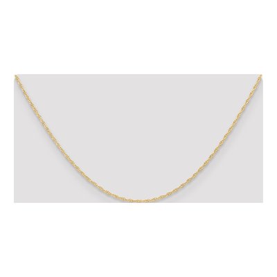 10K Yellow Gold 1.15mm Rope Cable Chain – view 4