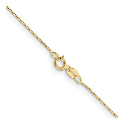 10K Yellow Gold 0.5mm Box Chain – view 3