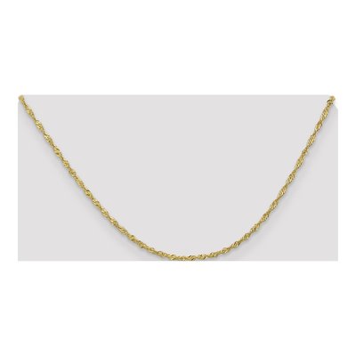 10K Yellow Gold 1.7mm Singapore Chain – view 4