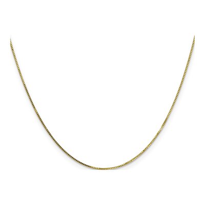 10K Yellow Gold 0.7mm 7mm Box Chain – view 2