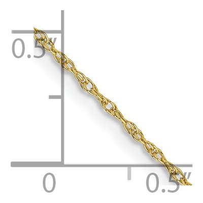 10K Yellow Gold 0.8mm Rope Chain – view 5