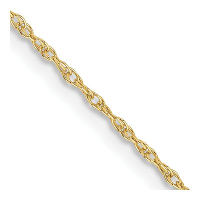 10K Yellow Gold 0.8mm Rope Chain