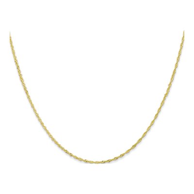 10K Yellow Gold 1.1mm Singapore Chain – view 2