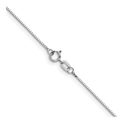 10K White Gold 0.7mm 7mm Box Chain – view 3