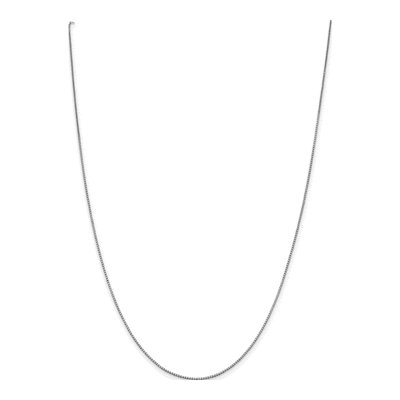 10K White Gold 0.95mm Box Chain – view 3