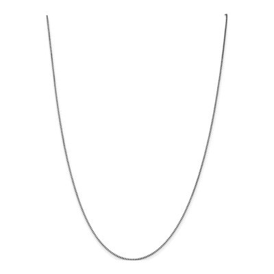 10K White Gold 1.05mm Box Chain – view 3